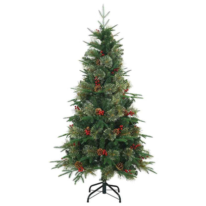 Árvore de Natal Articulada Artificial Verde 120 cm PE e PVC