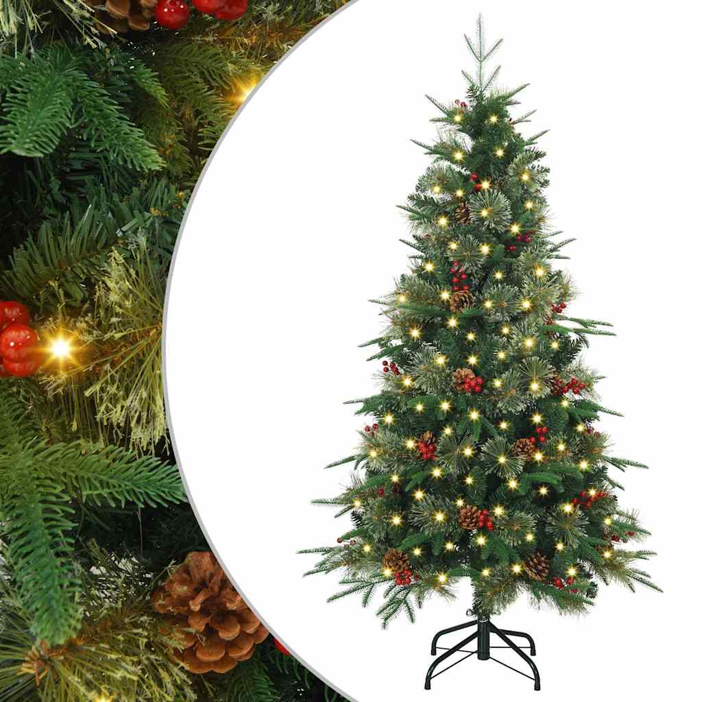 Árvore de Natal Articulada Artificial Verde 150 cm PE e PVC