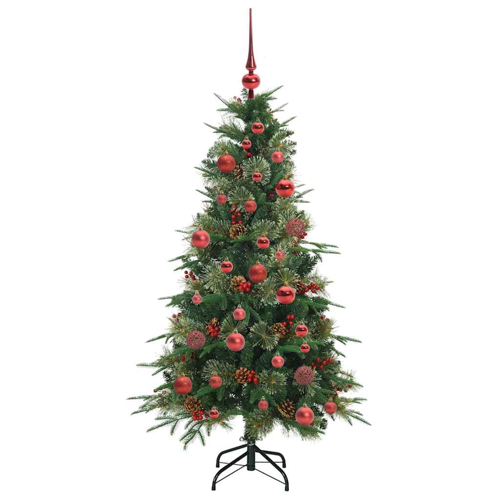 Árvore de Natal Articulada Artificial Verde 150 cm PE e PVC