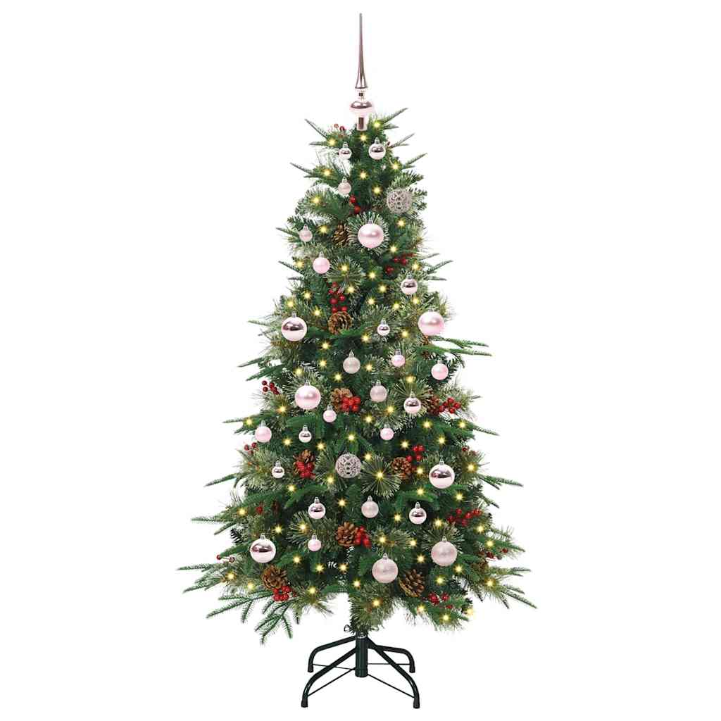 Árvore de Natal Articulada Artificial Verde 150 cm PE e PVC