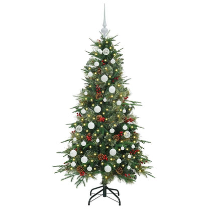 Árvore de Natal Articulada Artificial Verde 150 cm PE e PVC