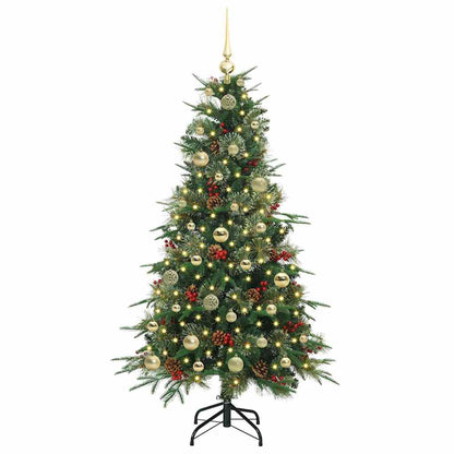 Árvore de Natal Articulada Artificial Verde 150 cm PE e PVC