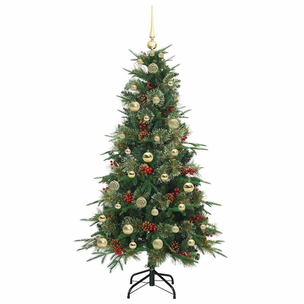 Árvore de Natal Articulada Artificial Verde 150 cm PE e PVC