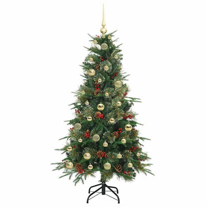 Árvore de Natal Articulada Artificial Verde 150 cm PE e PVC