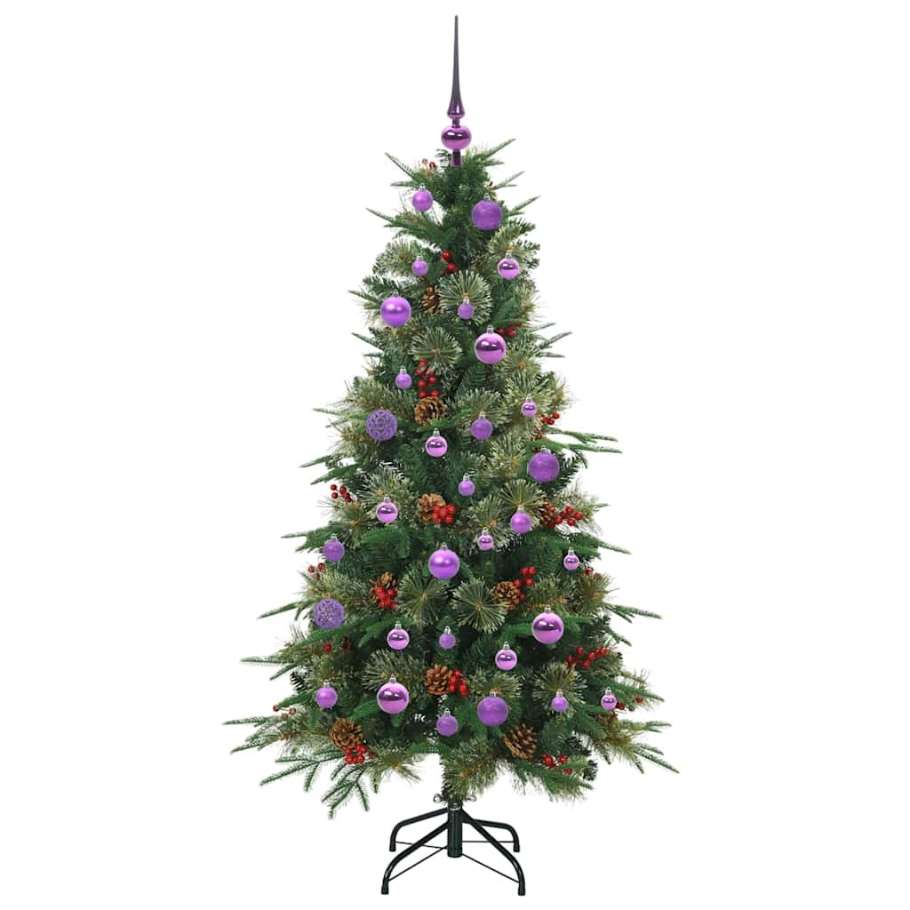 Árvore de Natal Articulada Artificial Verde 150 cm PE e PVC