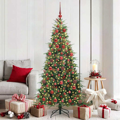 Árvore de Natal Articulada Artificial Verde 180 cm PE e PVC