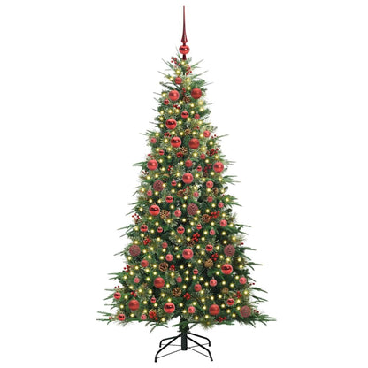 Árvore de Natal Articulada Artificial Verde 180 cm PE e PVC