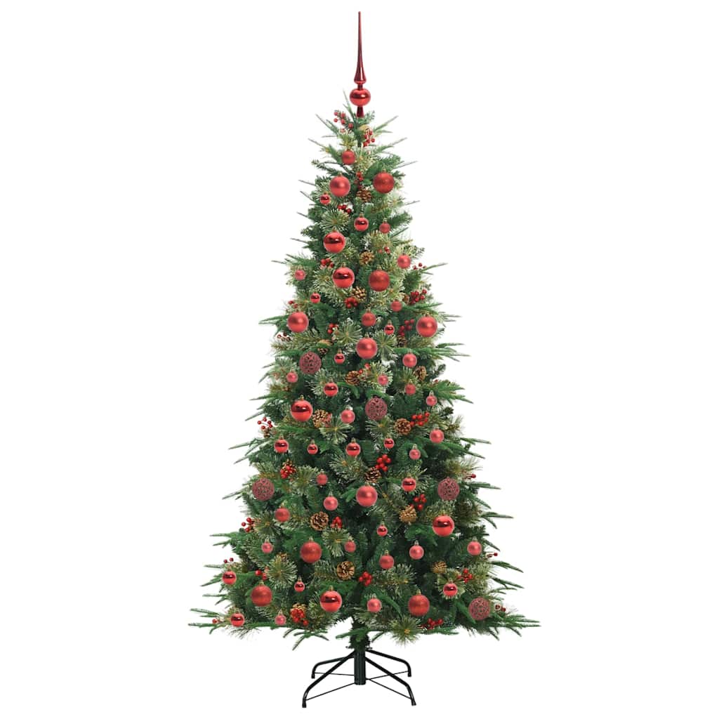 Árvore de Natal Articulada Artificial Verde 180 cm PE e PVC