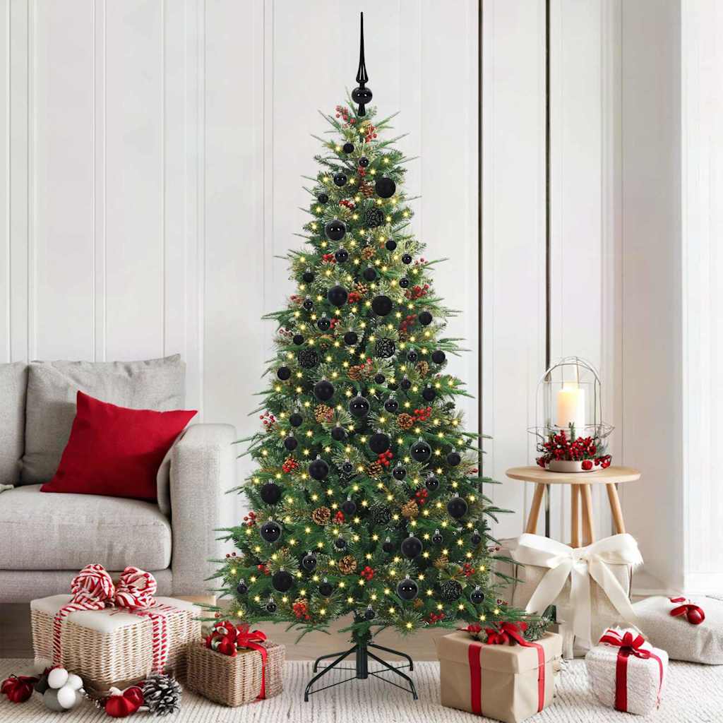 Árvore de Natal Articulada Artificial Verde 180 cm PE e PVC