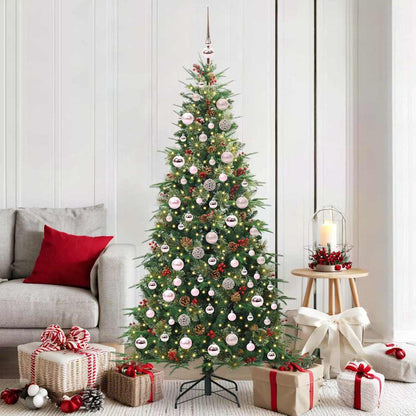 Árvore de Natal Articulada Artificial Verde 180 cm PE e PVC
