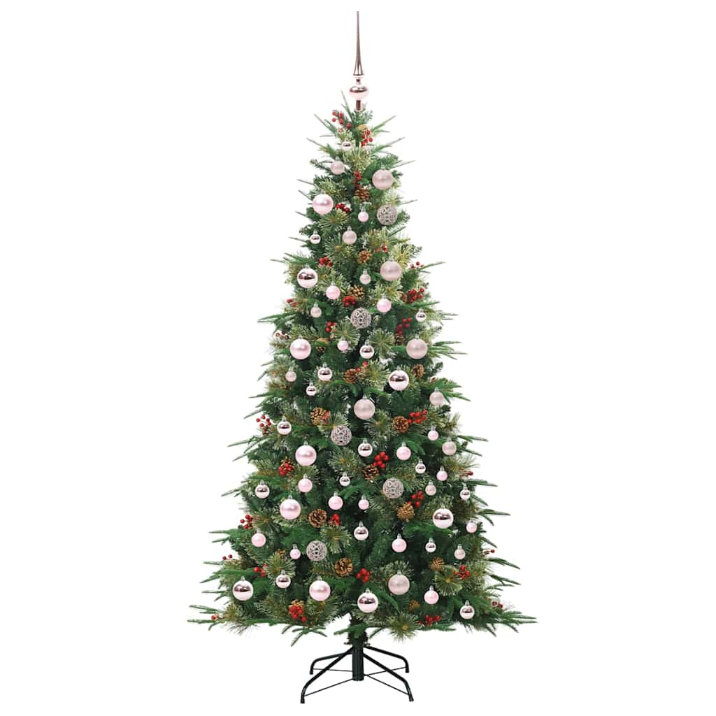 Árvore de Natal Articulada Artificial Verde 180 cm PE e PVC