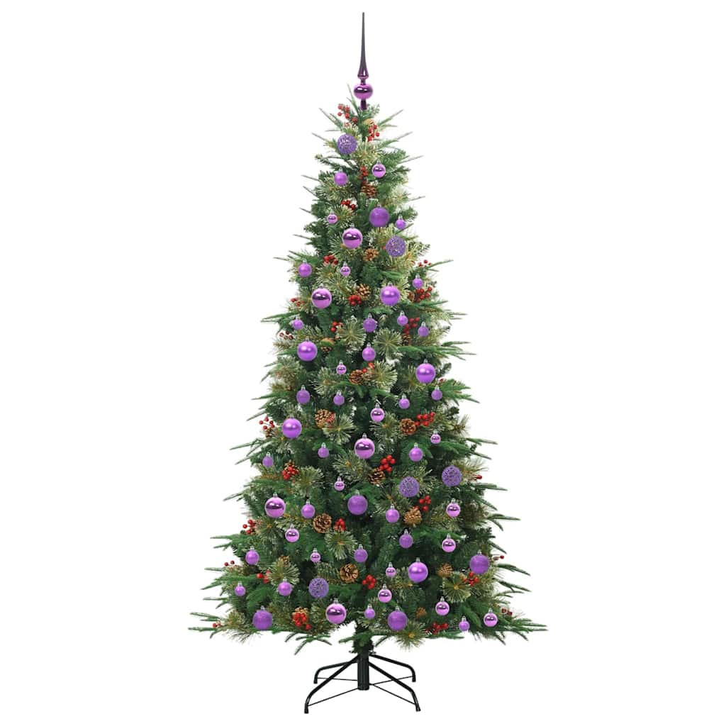 Árvore de Natal Articulada Artificial Verde 180 cm PE e PVC