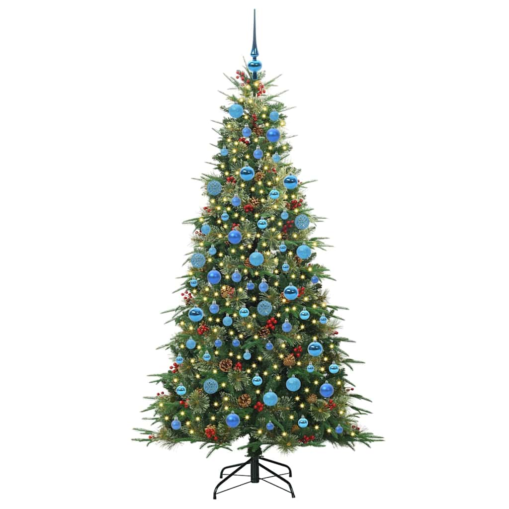 Árvore de Natal Articulada Artificial Verde 180 cm PE e PVC