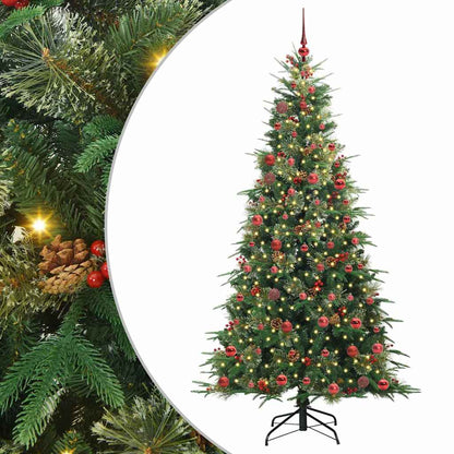 Árvore de Natal Articulada Artificial Verde 210 cm PE e PVC