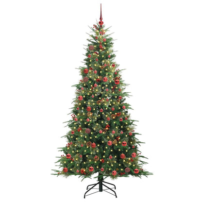 Árvore de Natal Articulada Artificial Verde 210 cm PE e PVC