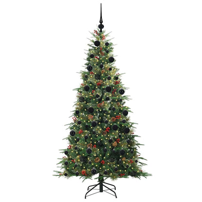 Árvore de Natal Articulada Artificial Verde 210 cm PE e PVC