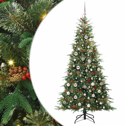 Árvore de Natal Articulada Artificial Verde 210 cm PE e PVC