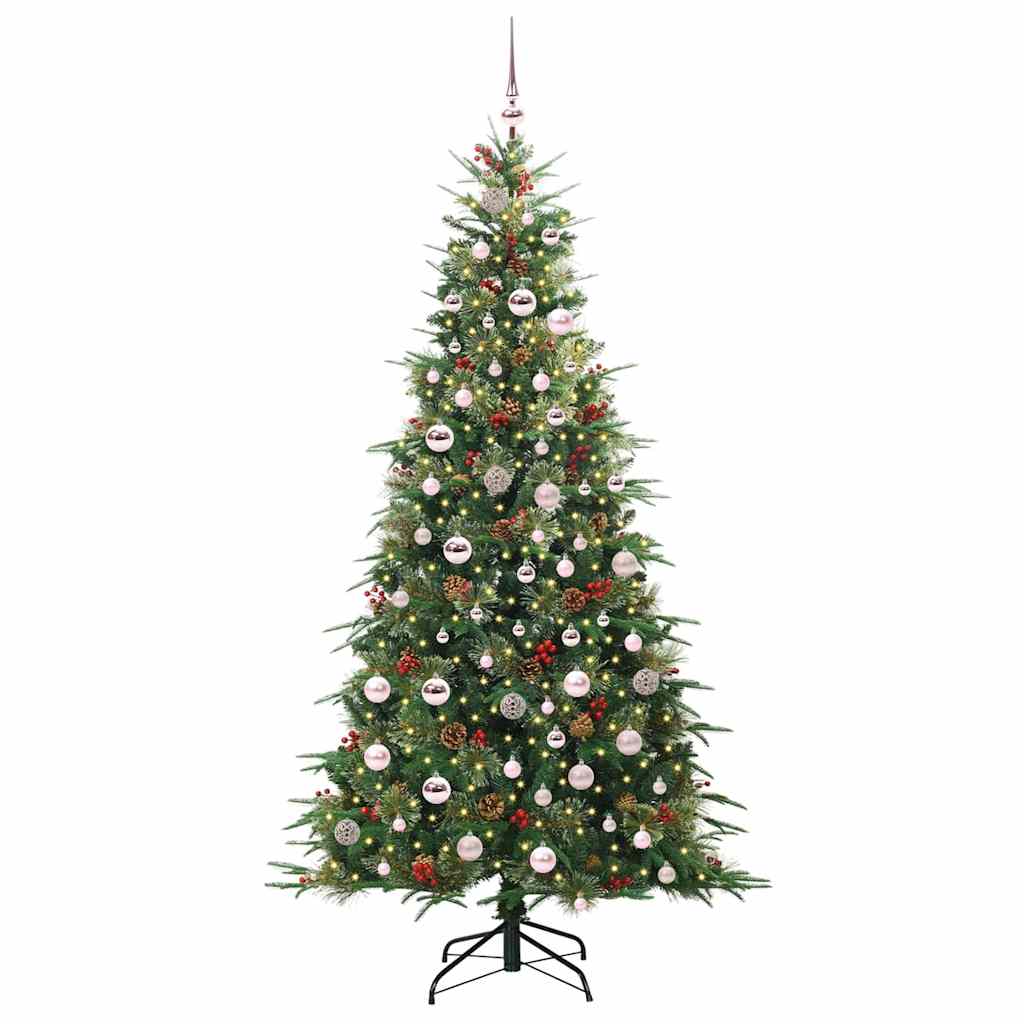 Árvore de Natal Articulada Artificial Verde 210 cm PE e PVC