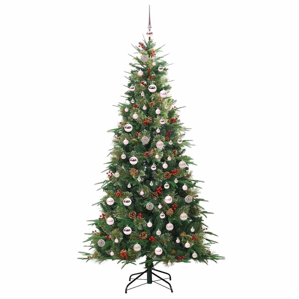 Árvore de Natal Articulada Artificial Verde 210 cm PE e PVC