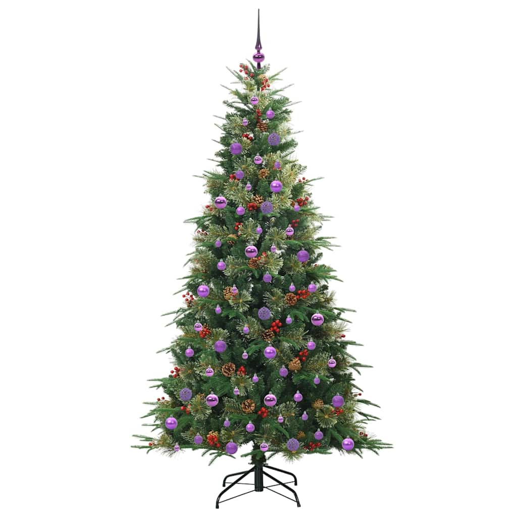 Árvore de Natal Articulada Artificial Verde 210 cm PE e PVC
