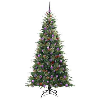 Árvore de Natal Articulada Artificial Verde 210 cm PE e PVC