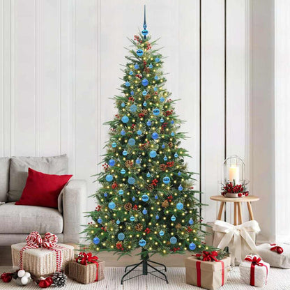 Árvore de Natal Articulada Artificial Verde 210 cm PE e PVC
