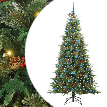 Árvore de Natal Articulada Artificial Verde 210 cm PE e PVC