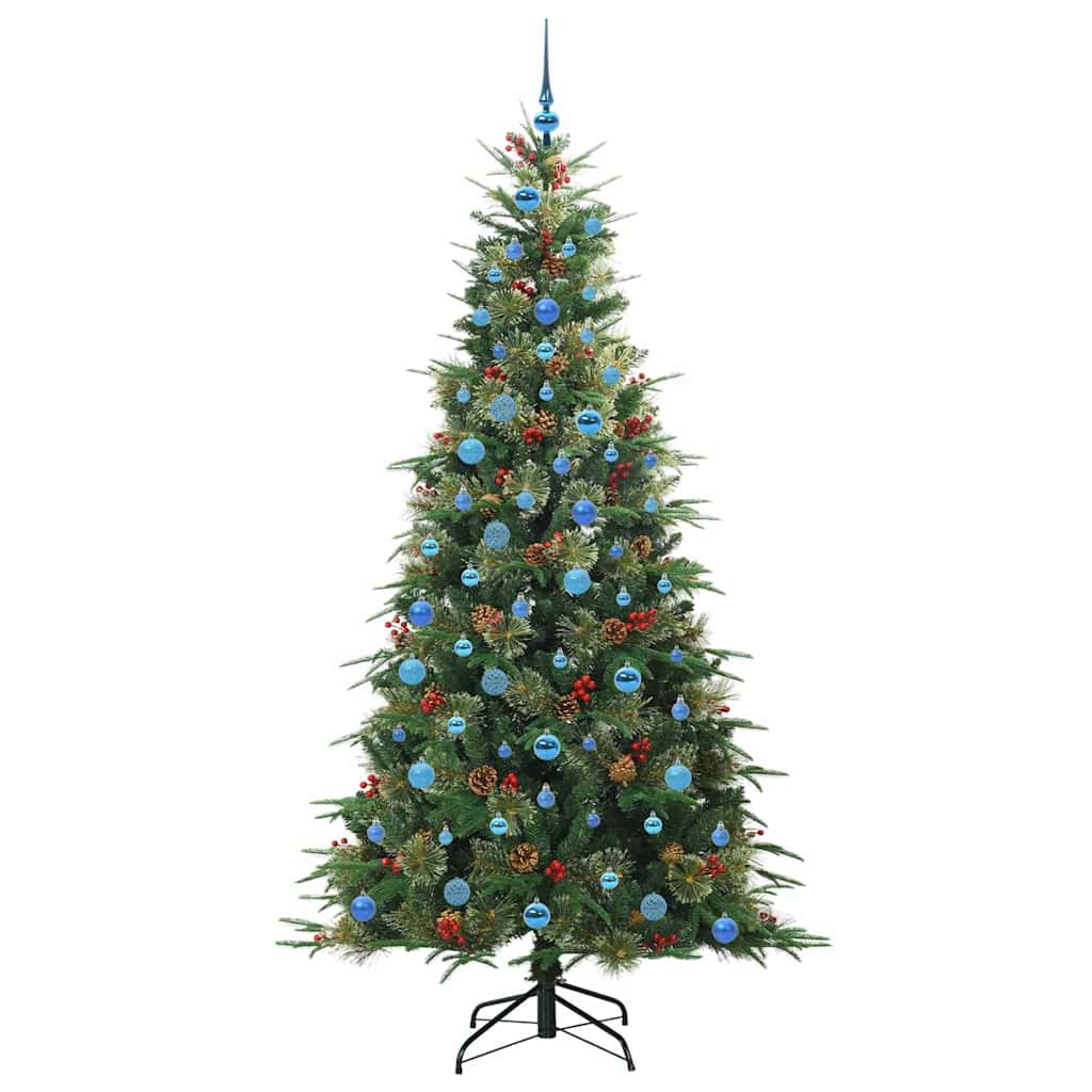 Árvore de Natal Articulada Artificial Verde 210 cm PE e PVC