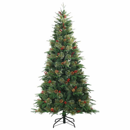 Árvore de Natal Articulada Artificial Verde 210 cm PE e PVC