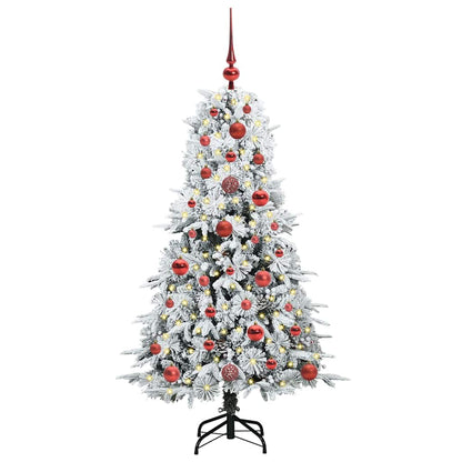 Árvore de Natal Articulada Artificial Branco 120 cm PE e PVC