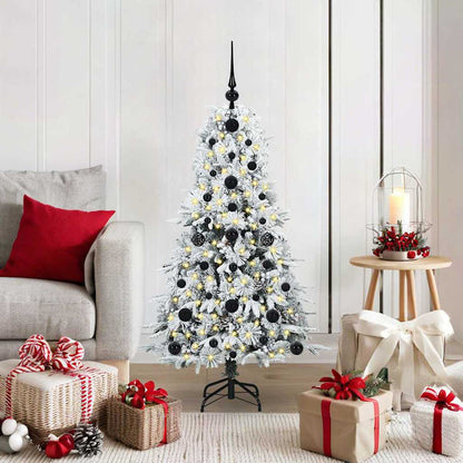 Árvore de Natal Articulada Artificial Branco 120 cm PE e PVC