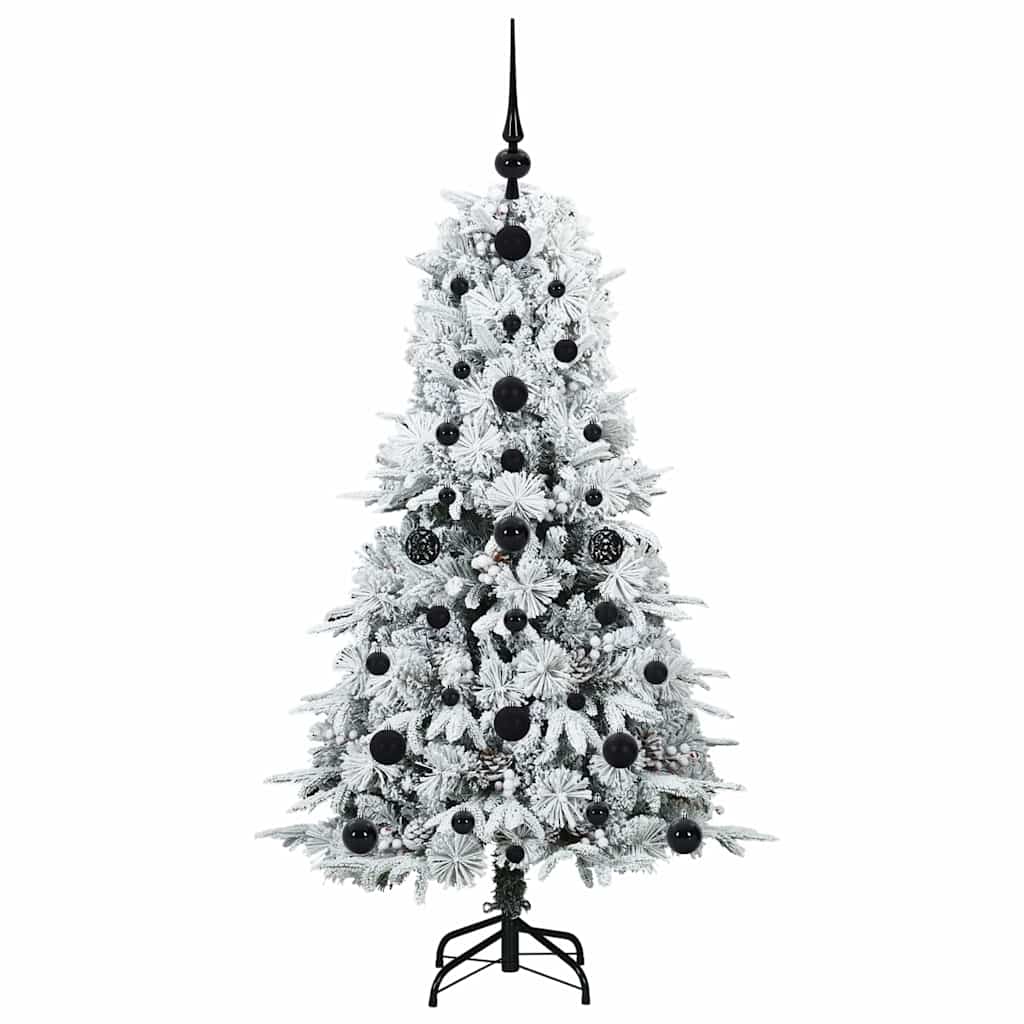 Árvore de Natal Articulada Artificial Branco 120 cm PE e PVC