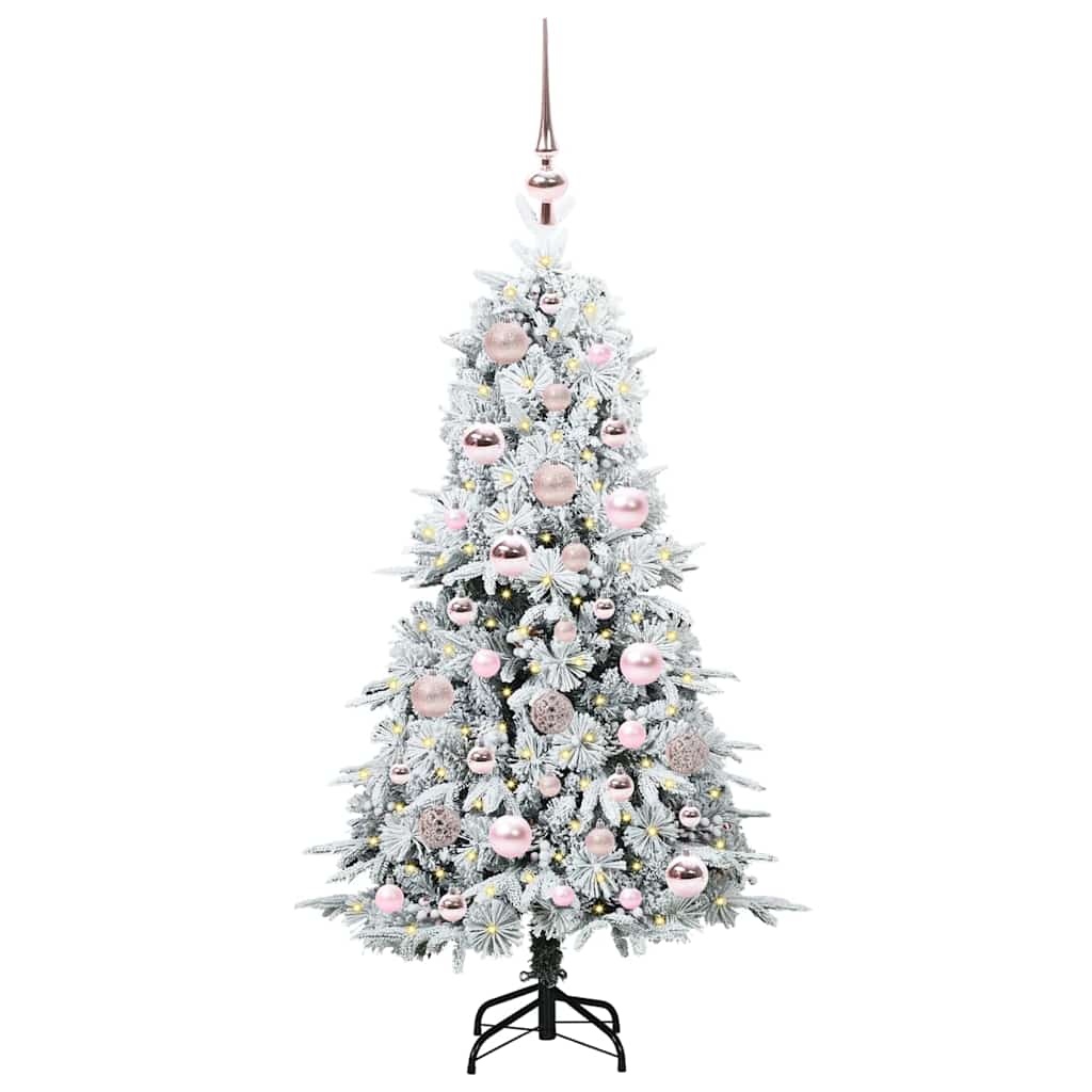 Árvore de Natal Articulada Artificial Branco 120 cm PE e PVC