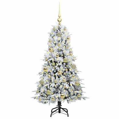 Árvore de Natal Articulada Artificial Branco 120 cm PE e PVC