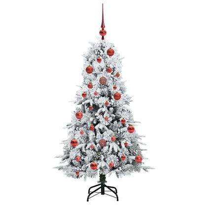 Árvore de Natal Articulada Artificial Branco 150 cm PE e PVC