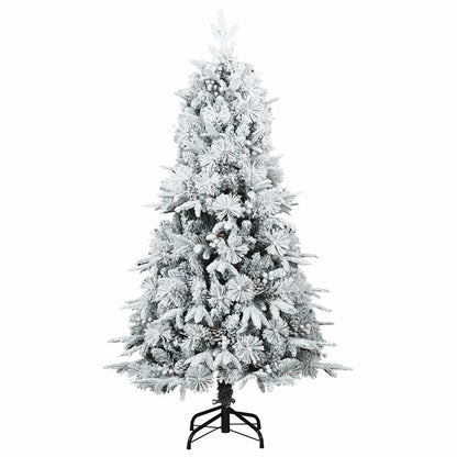 Árvore de Natal Articulada Artificial Branco 150 cm PE e PVC