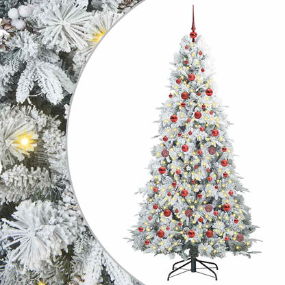 Árvore de Natal Articulada Artificial Branco 180 cm PE e PVC