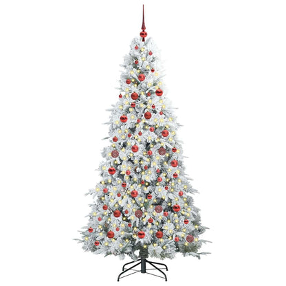 Árvore de Natal Articulada Artificial Branco 180 cm PE e PVC