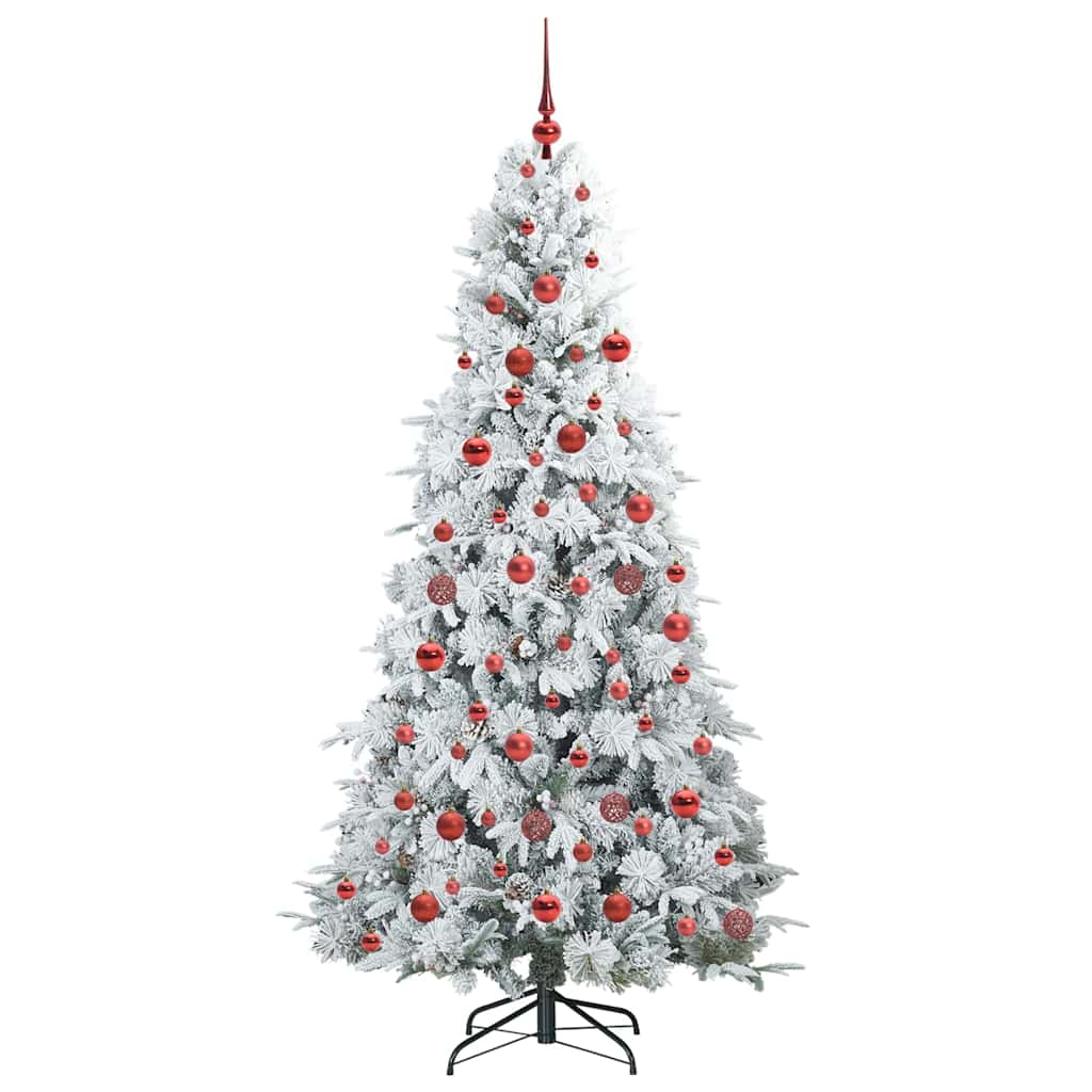 Árvore de Natal Articulada Artificial Branco 180 cm PE e PVC