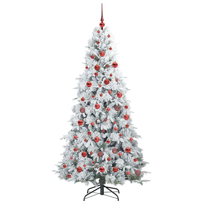 Árvore de Natal Articulada Artificial Branco 180 cm PE e PVC