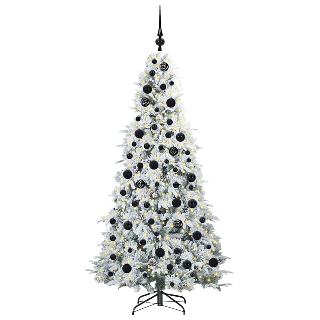 Árvore de Natal Articulada Artificial Branco 180 cm PE e PVC