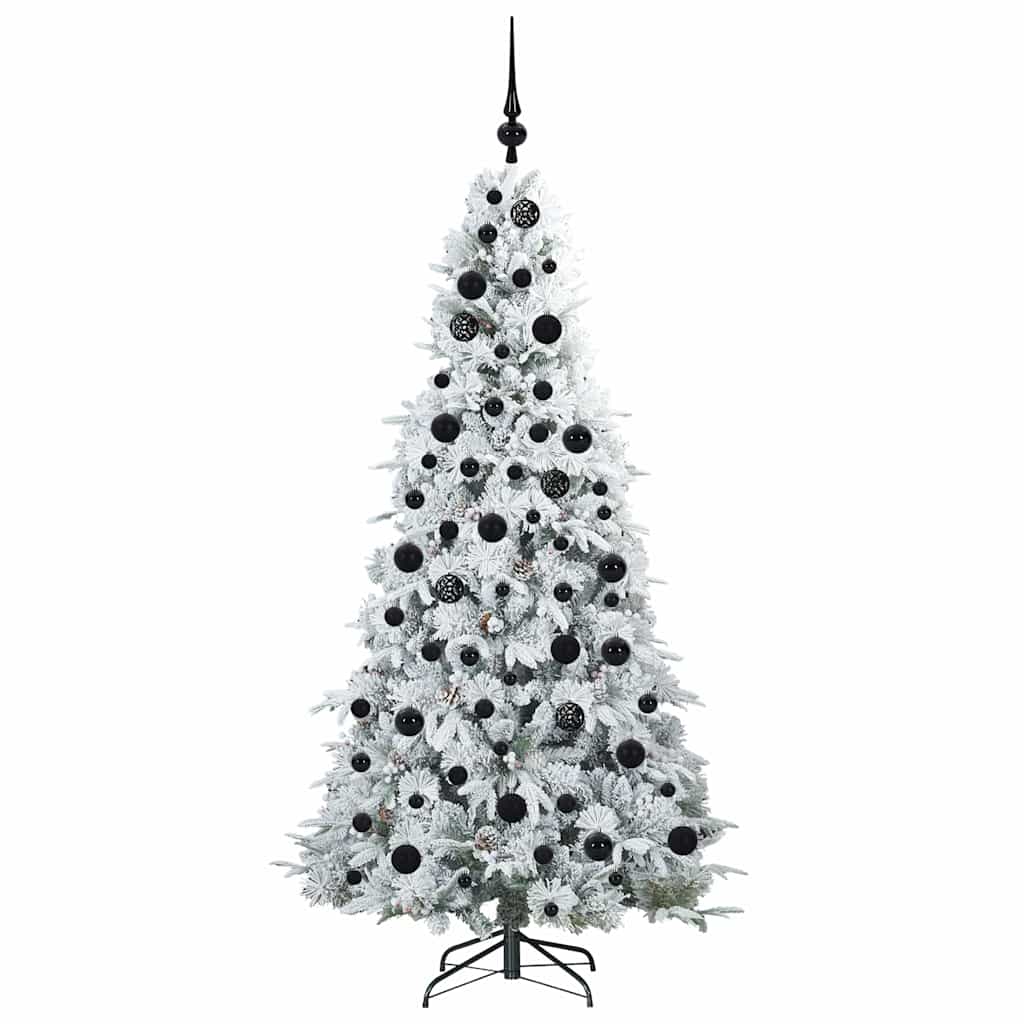 Árvore de Natal Articulada Artificial Branco 180 cm PE e PVC