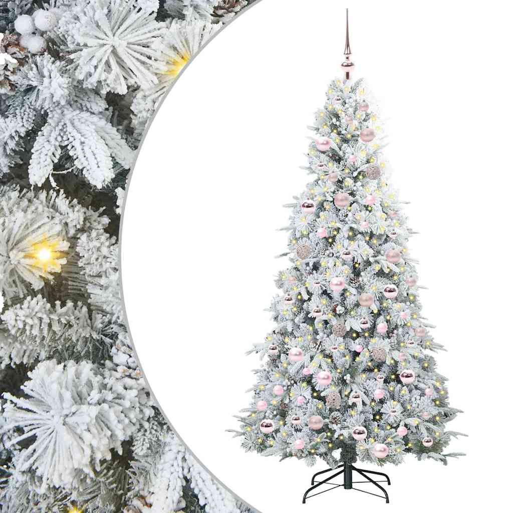 Árvore de Natal Articulada Artificial Branco 180 cm PE e PVC
