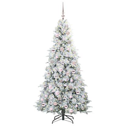Árvore de Natal Articulada Artificial Branco 180 cm PE e PVC