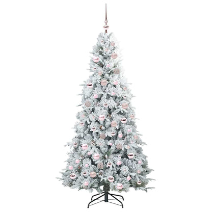 Árvore de Natal Articulada Artificial Branco 180 cm PE e PVC