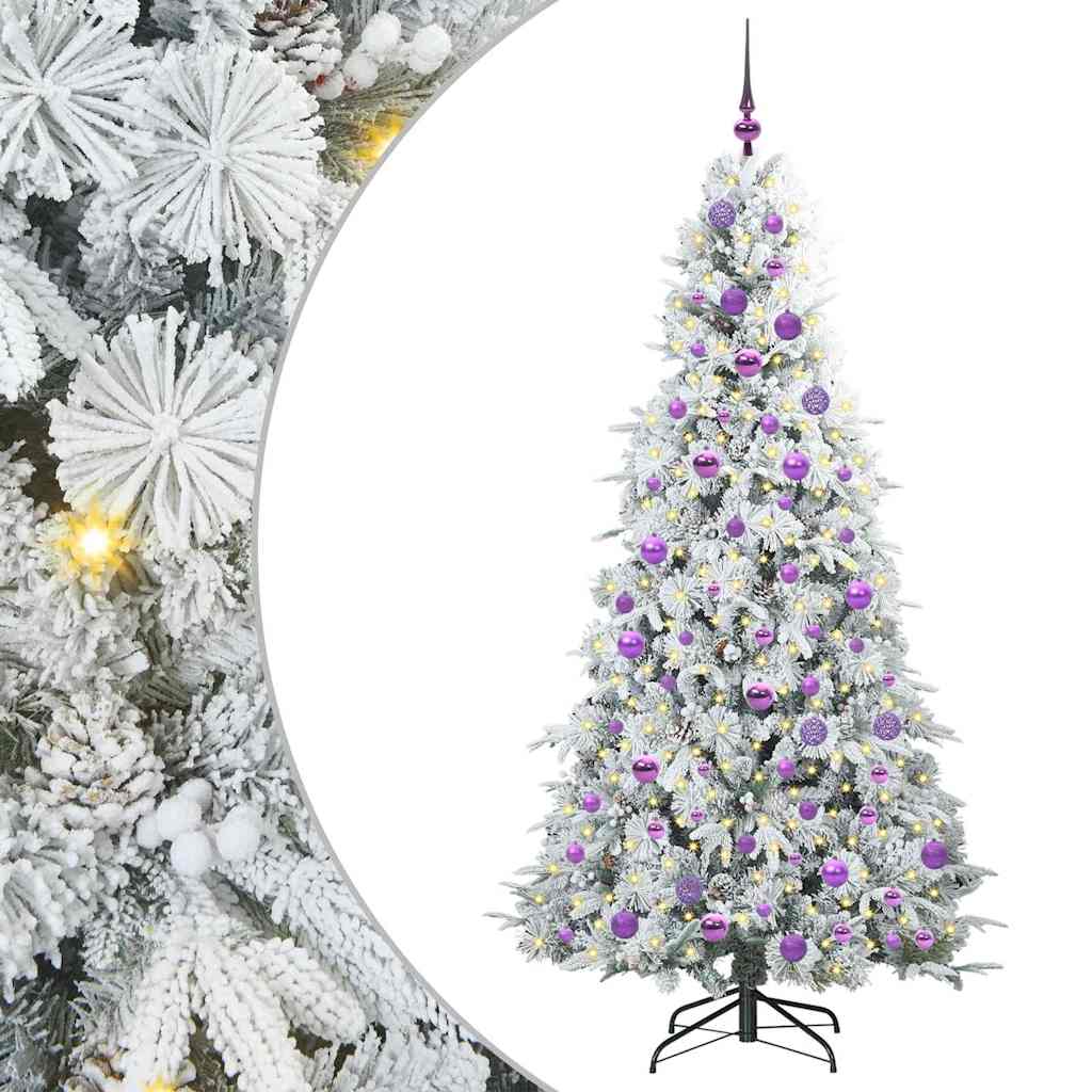 Árvore de Natal Articulada Artificial Branco 180 cm PE e PVC