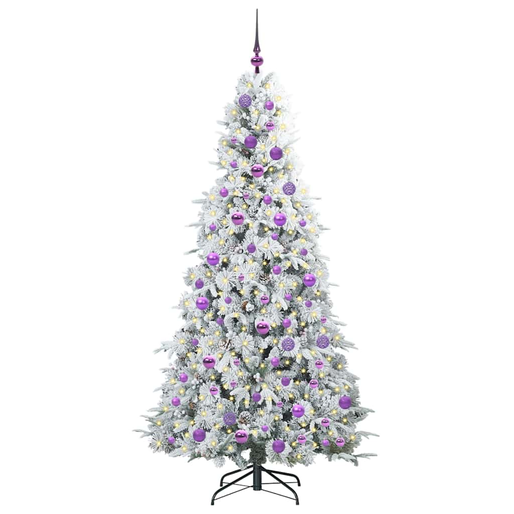 Árvore de Natal Articulada Artificial Branco 180 cm PE e PVC