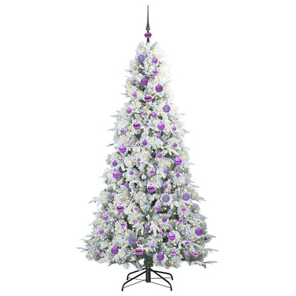 Árvore de Natal Articulada Artificial Branco 180 cm PE e PVC
