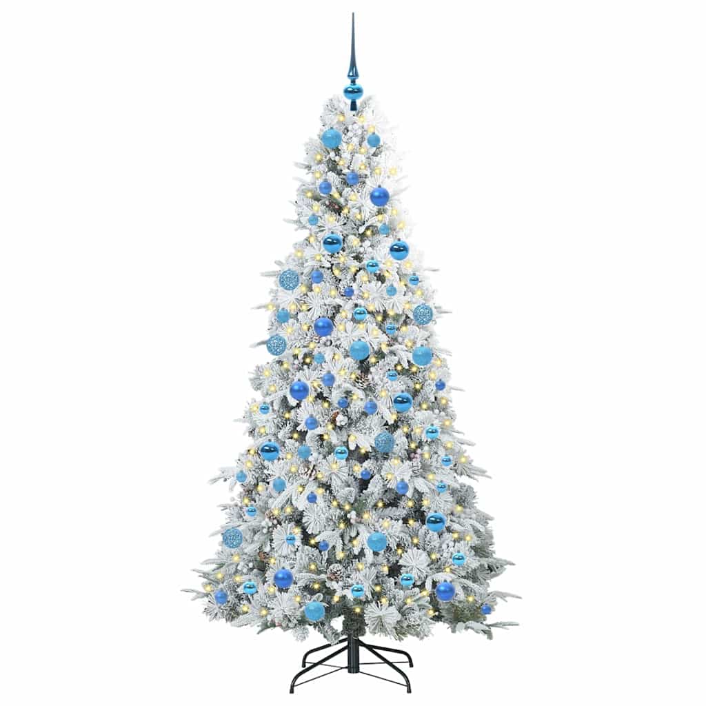 Árvore de Natal Articulada Artificial Branco 180 cm PE e PVC
