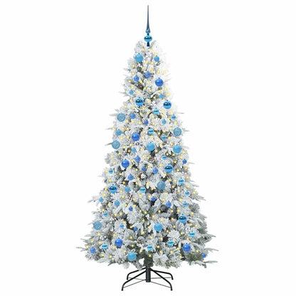 Árvore de Natal Articulada Artificial Branco 180 cm PE e PVC